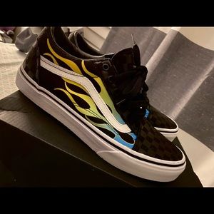 Vans flame shoes